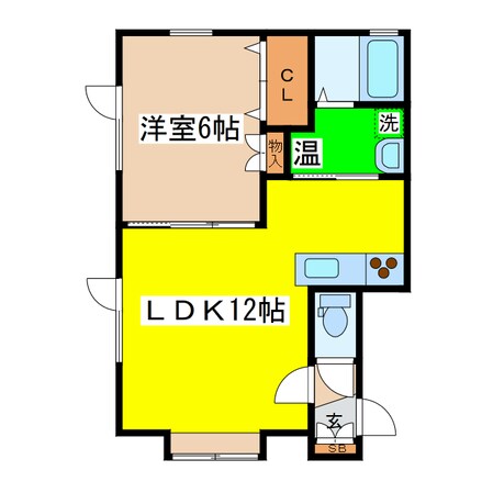 愛国ビレッジ３番館の物件間取画像